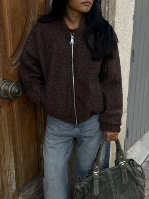 Blouson effet laine bouillie ANDREAS