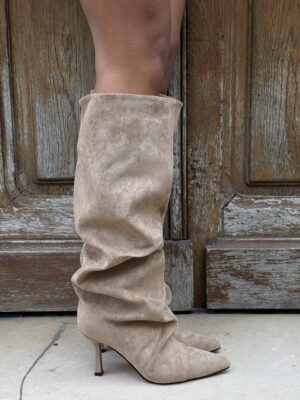 Bottes froncées à talon FLORENTINA