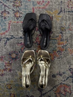 Mules tong à talon SHASHA (plusieurs coloris)